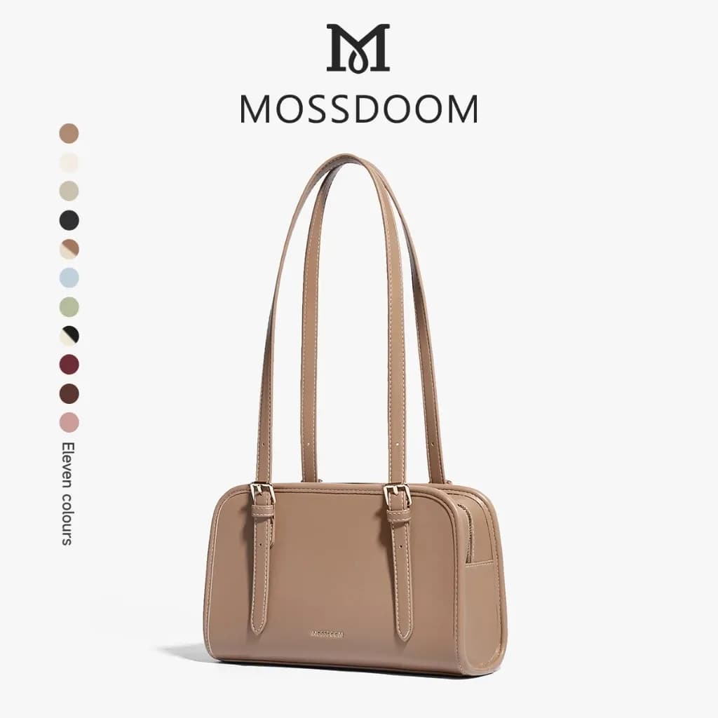MOSSDOOM Renee Bag กระเป๋าสะพายไหล่แฟชั่นยอดนิยม สไตล์เรียบหรู