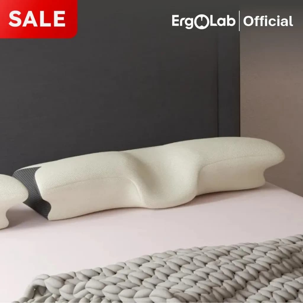 หมอน ErgoLab Deep Sleep หมดปัญหาปวดคอ ไม่ต้องกังวลเรื่องกรน หลับสบายต่อเนื่องตลอดคืน (คืนเงินใน 90 วัน + รับประกัน 1 ปี)