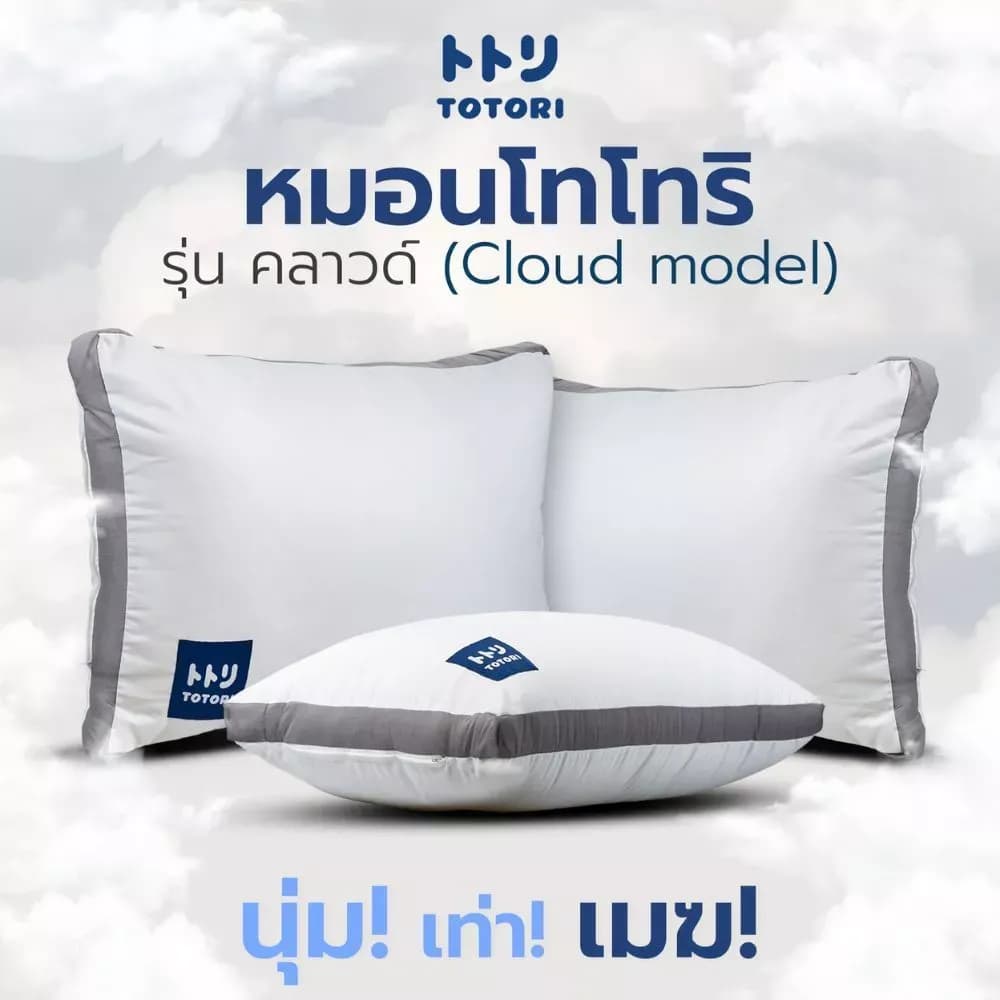 TOTORI หมอน รุ่น คลาวด์(Cloud model) , หมอนหนุน