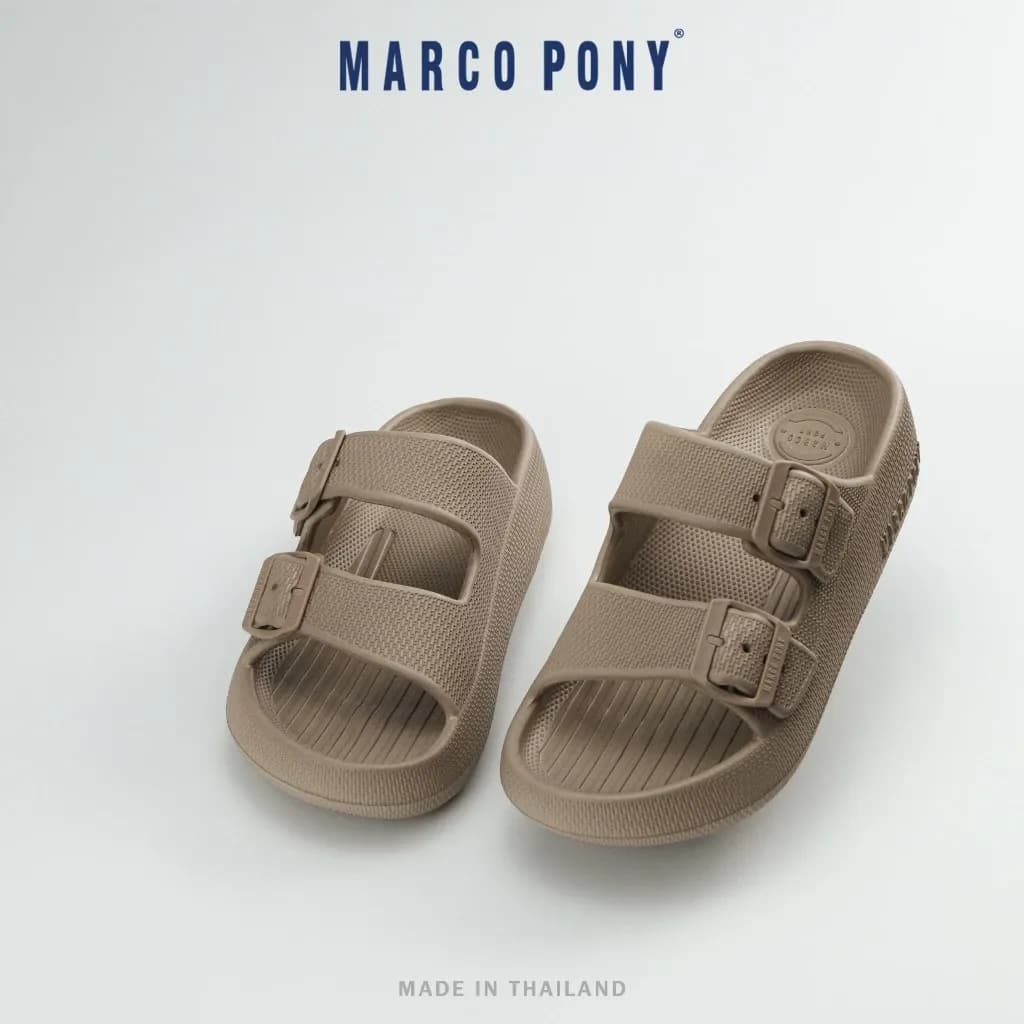 Marco Pony รองเท้า แตะ พื้น หนา สายคาดปรับระดับได้ รองเท้าแตะผู้หญิงแฟชั่น รองเท้าฟองน้ำ MH9035